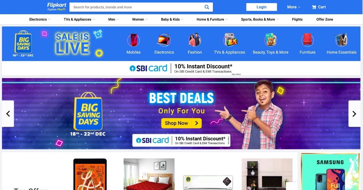 Flipkart Top Online Shopping Sites in India