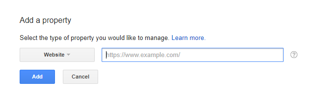 Add A Property Google Search Console