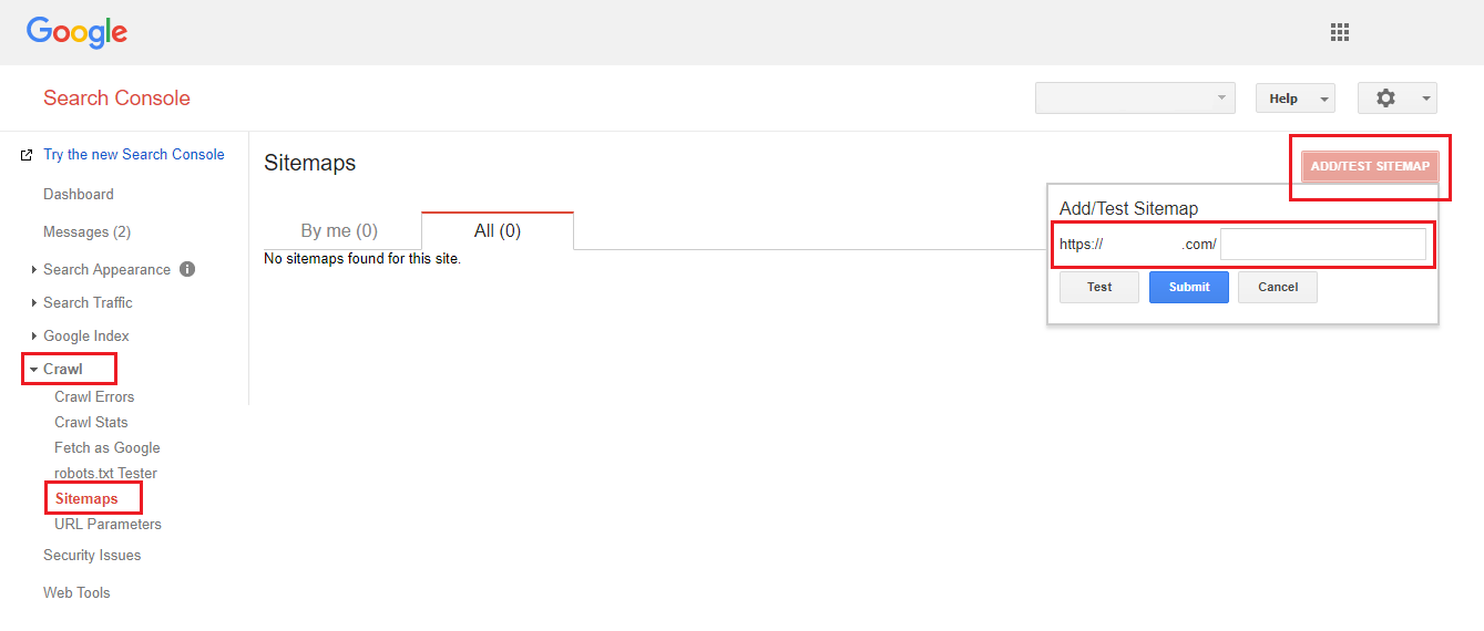 Adding XML Sitemap to Google Search Console