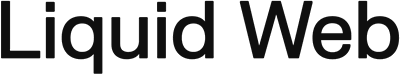 Liquid Web logo wordmark-Black