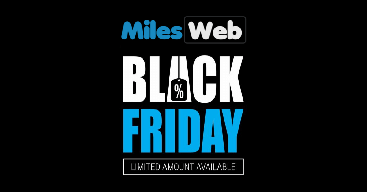 Milesweb Black Friday offer