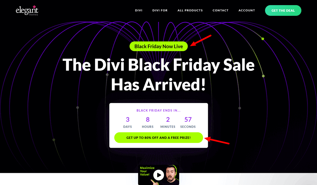 Elegant Themes Divi Black Friday 2025 Sale