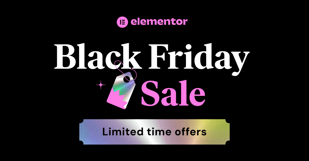 Elementor Black Friday Deals 2025 Get 65% Off