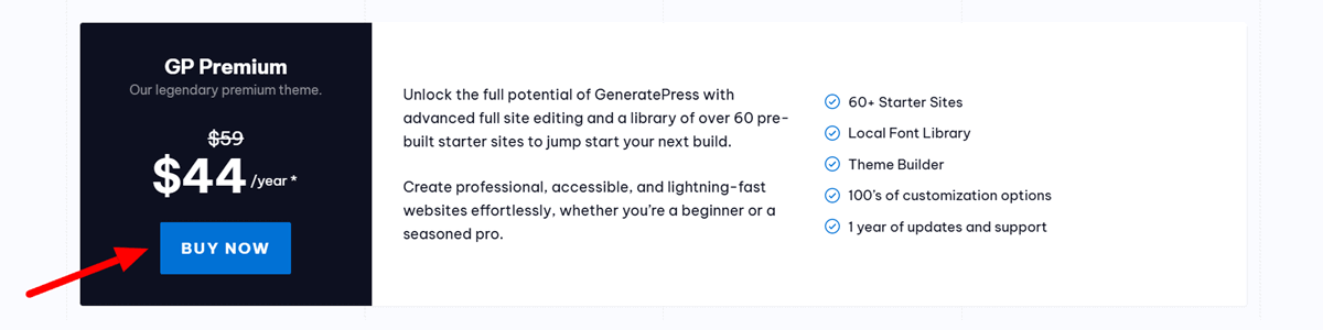 GeneratePress Black Friday 2025 GP Premium Pricing
