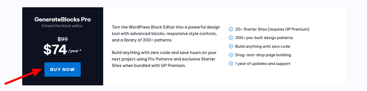 GeneratePress Black Friday 2025 GenerateBlacks Pro Pricing