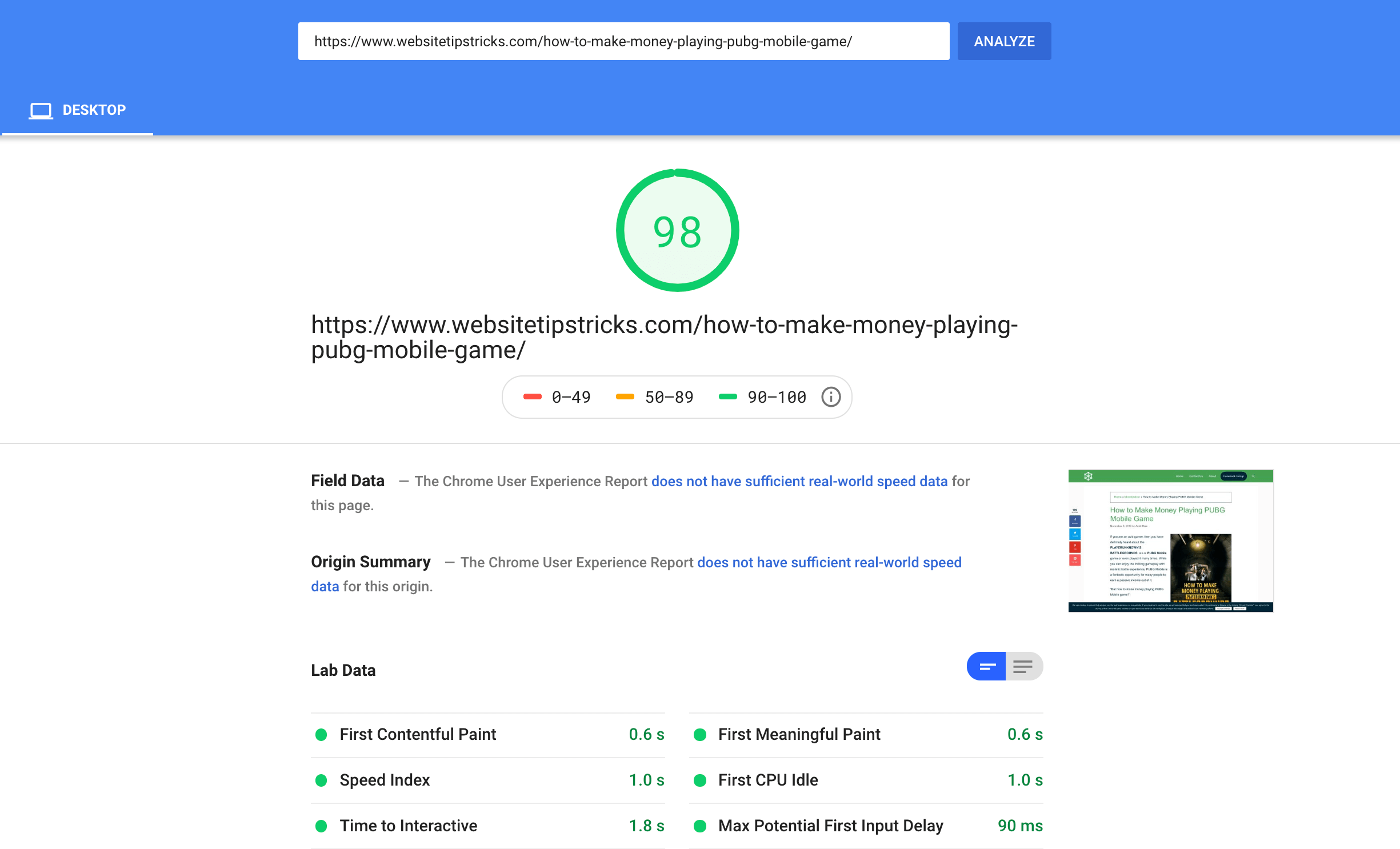 SiteGround Web Hosting Speed Google PageSpeed