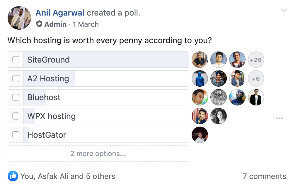 SiteGround Web Hosting Poll 4