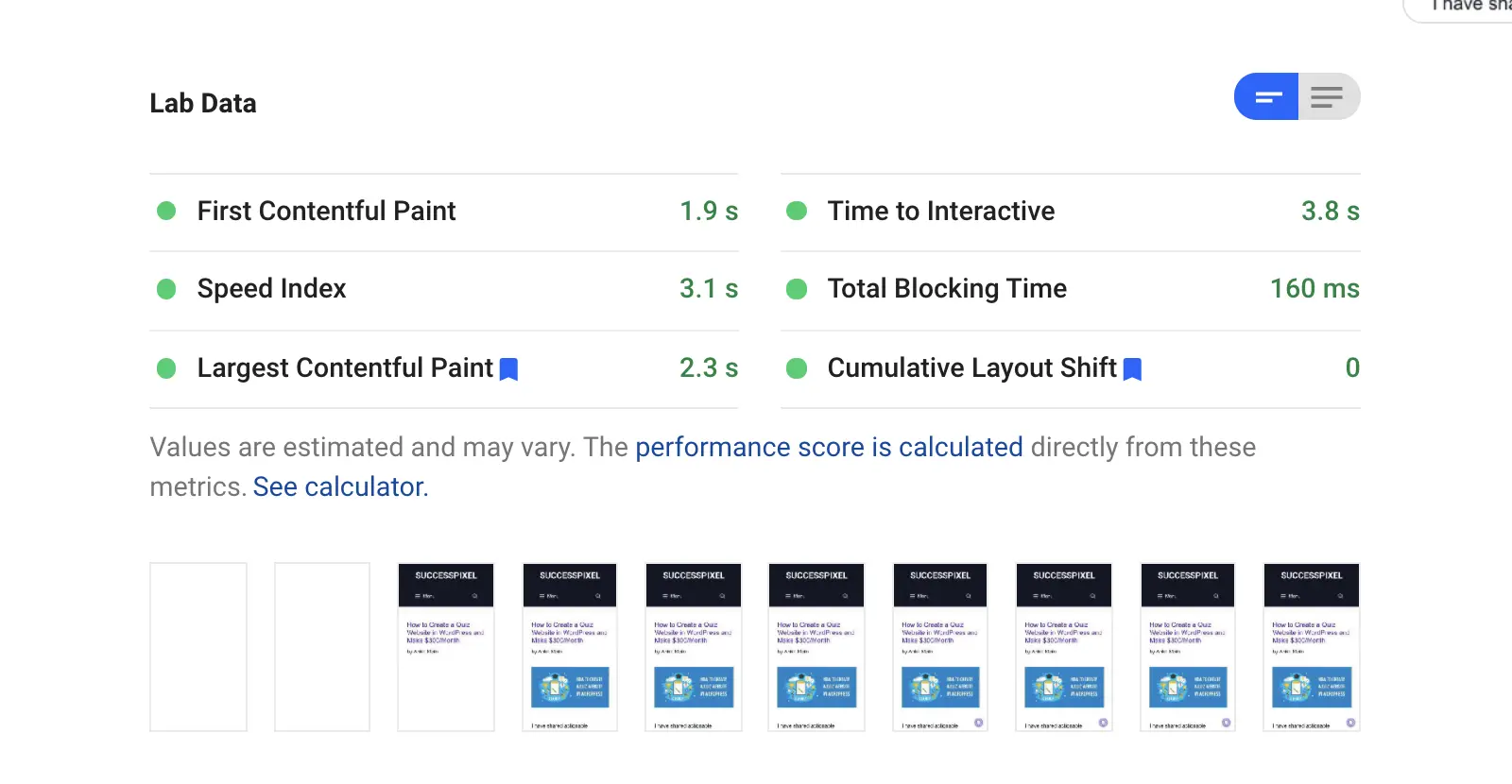 GPSI Mobile Performance Lab Data After Installing SG Optimizer