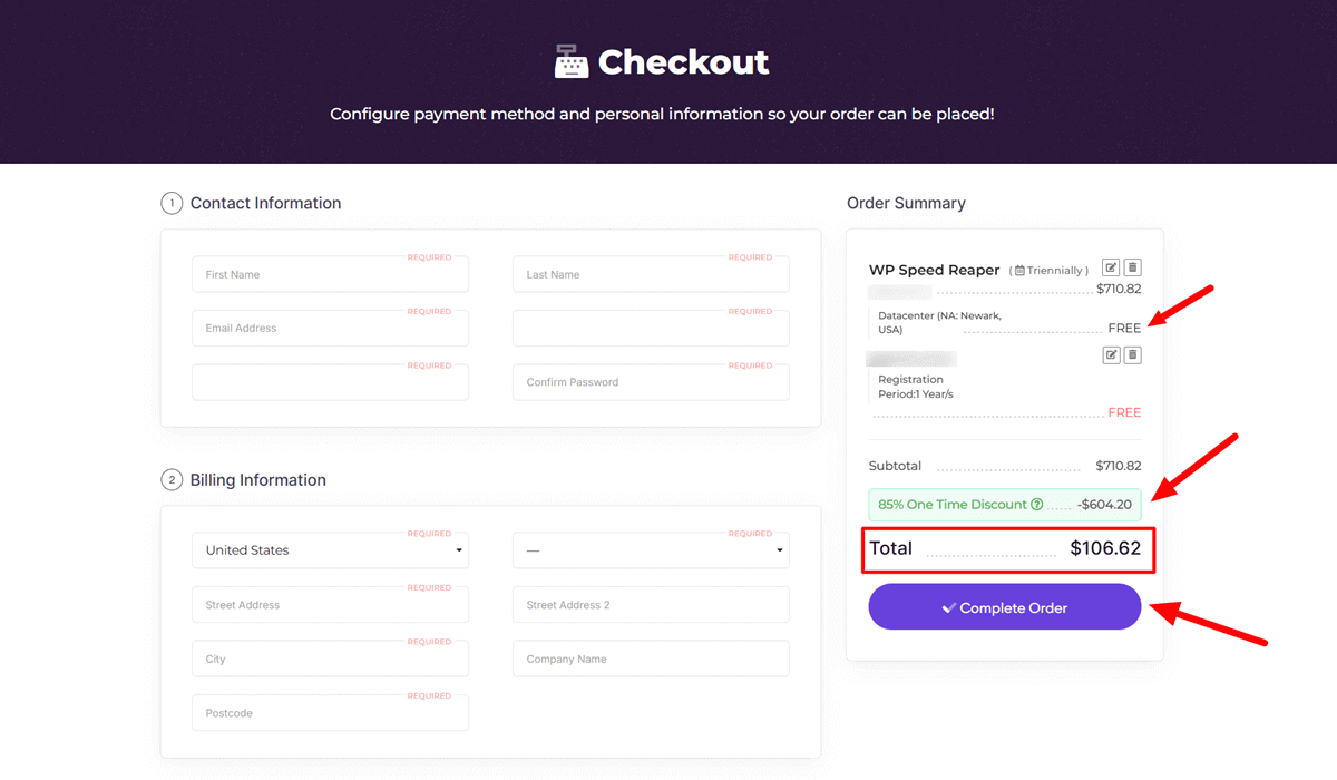 HostArmada Black Friday Deals 2025 Checkout Page