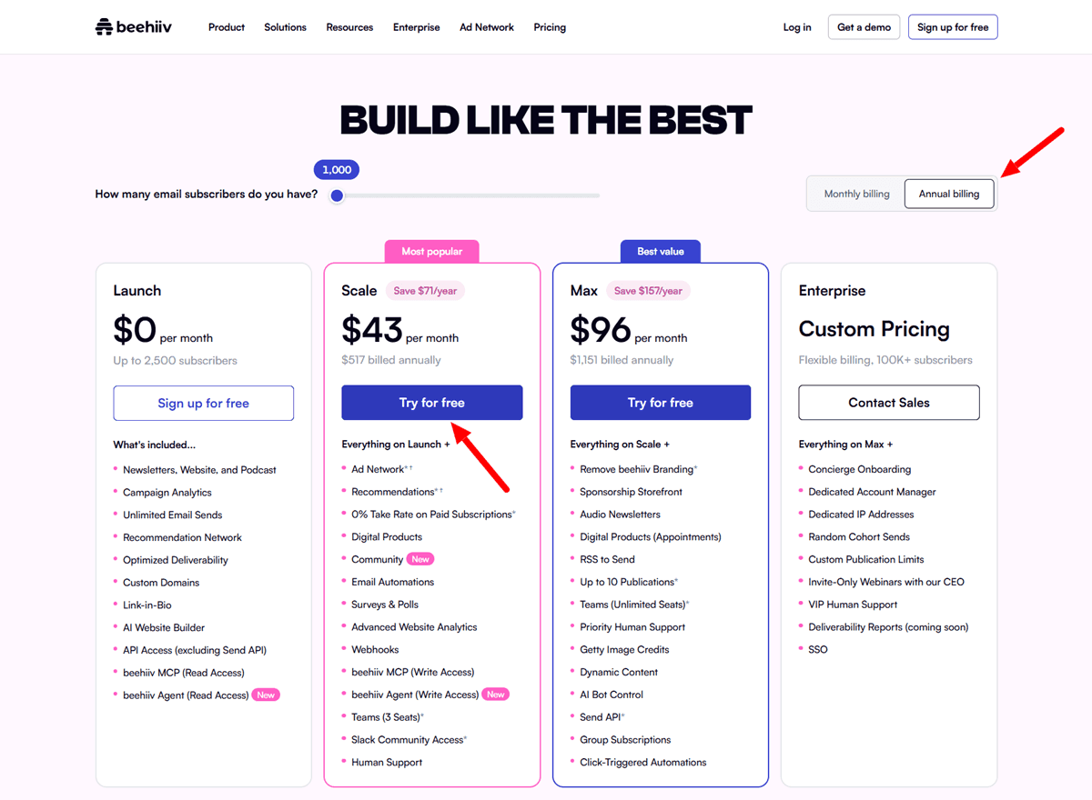 beehiiv Pricing for an Email Newsletter Platform 2026