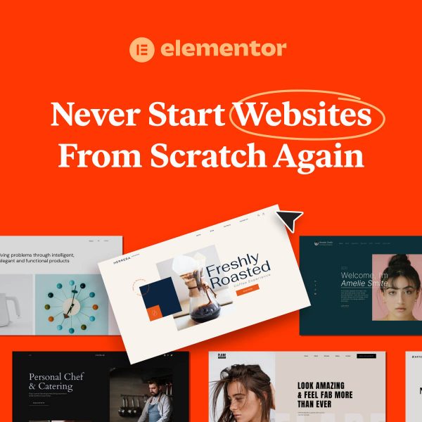 Elementor Kits Never Start a Website From Scratch Again Orange