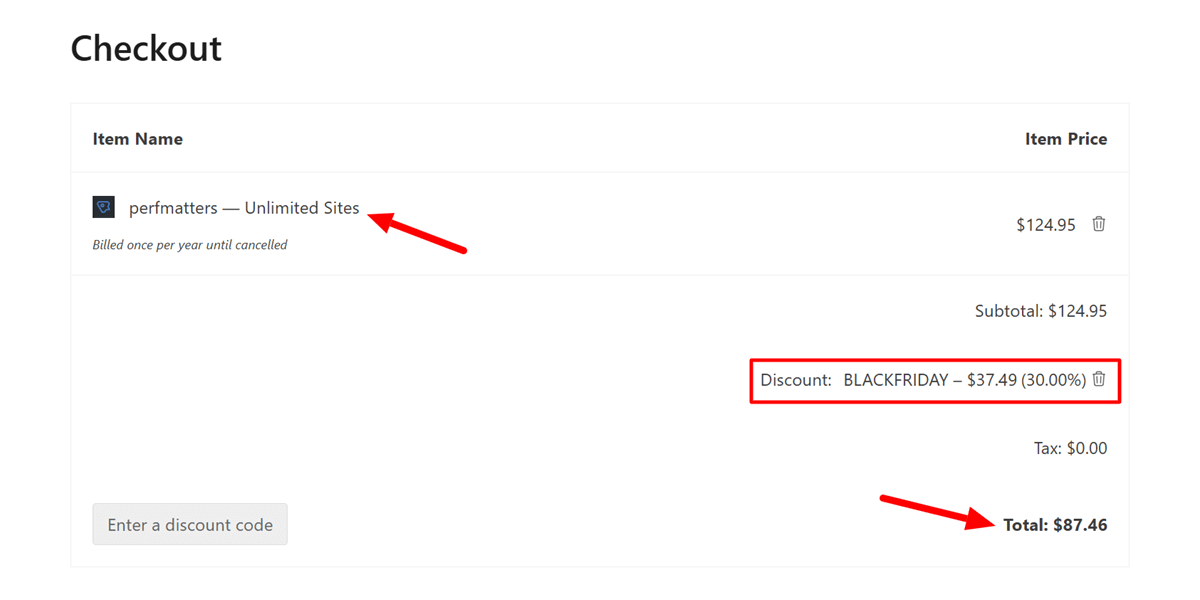 Perfmatters Black Friday Deal Checkout and 30% Discount Coupon Code