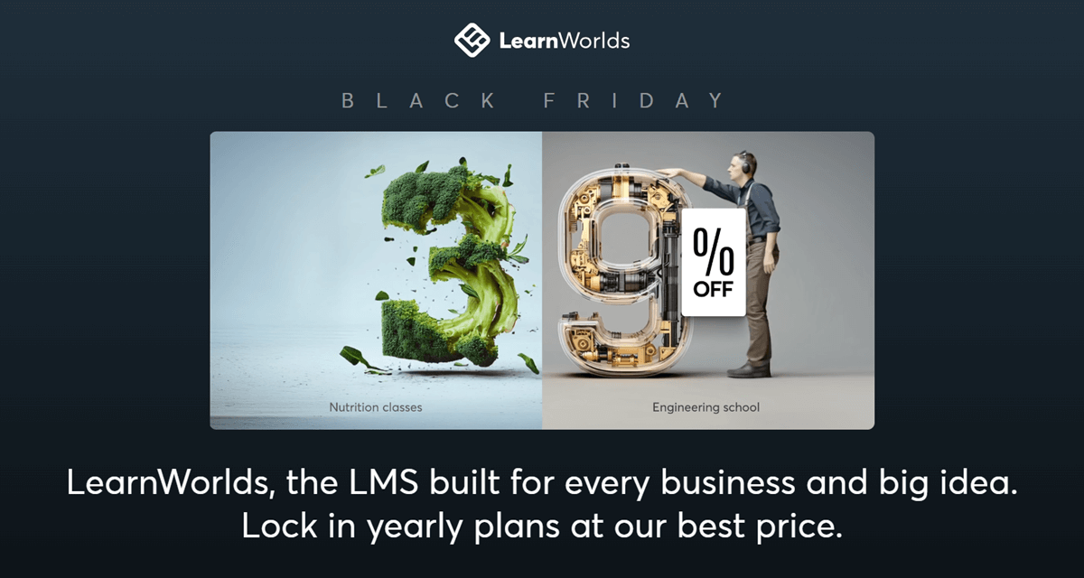 LearnWorlds Black Friday 2025 Deal Save Up to 39 Percent on Annual Plans