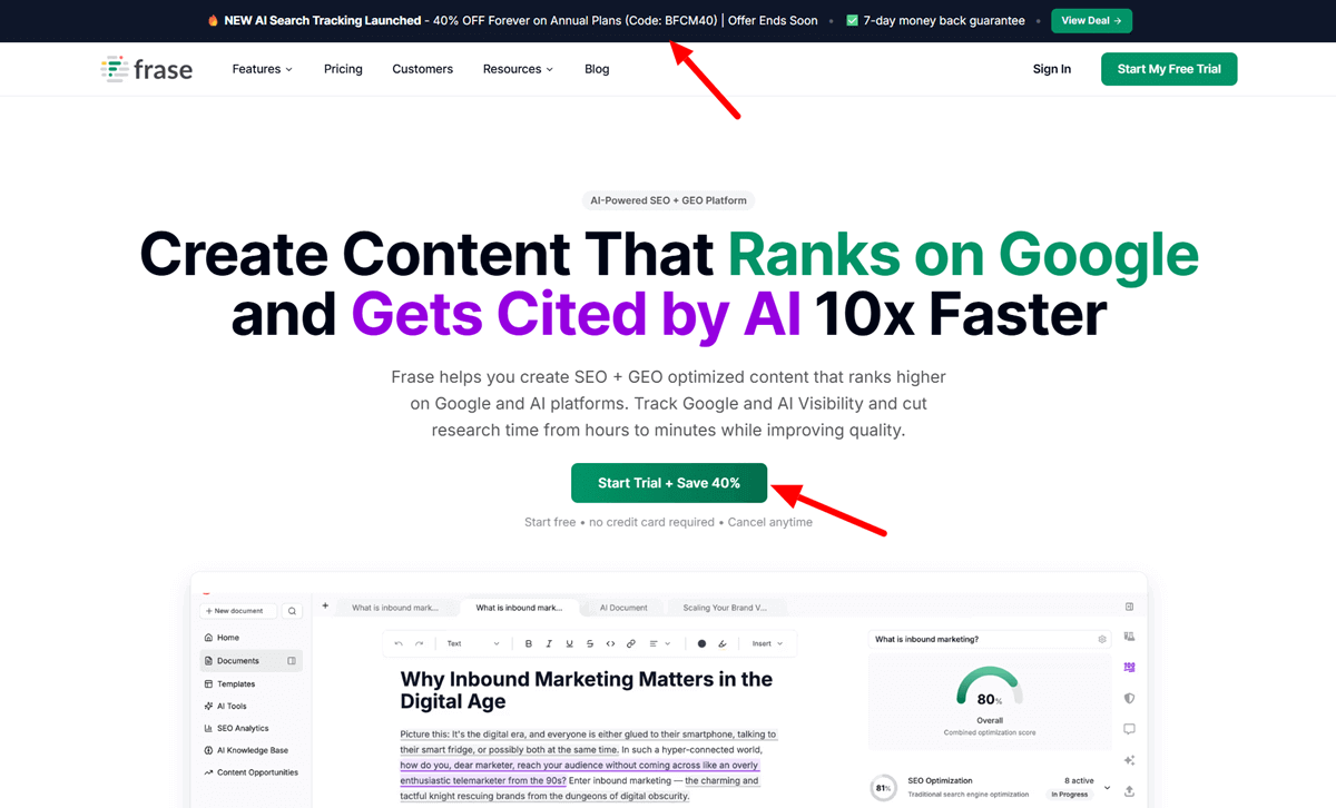 Frase Black Friday Sales Page 2025