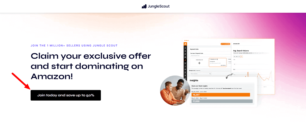 Jungle Scout Black Friday Sales Page