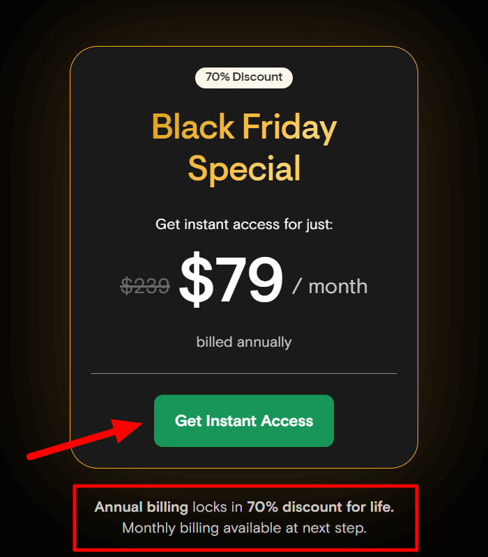 Passion.io Black Friday Pricing 2025