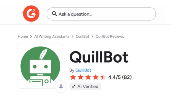 QuillBot G2 Reviews 2026