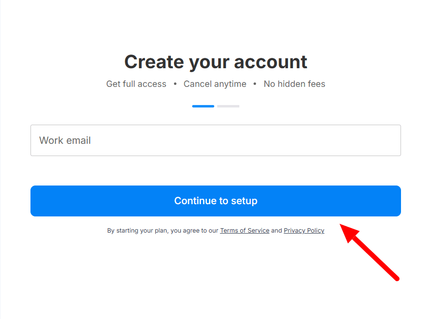 EasyWebinar Black Friday Sale Sign Up Continue to Setup Lifetime Plan
