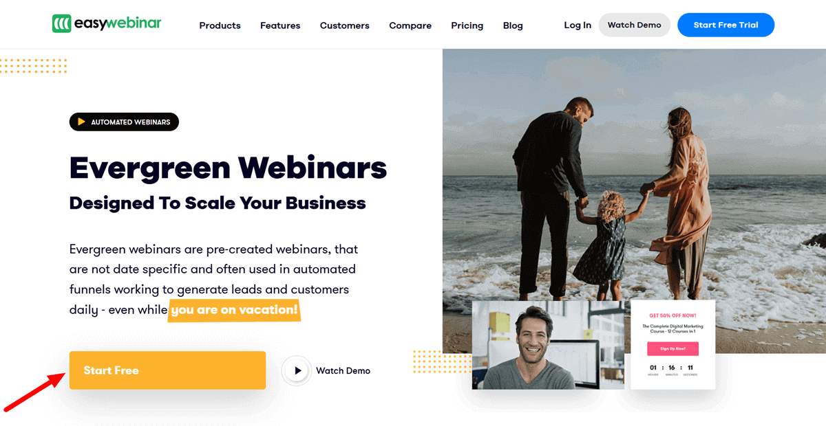 EasyWebinar Evergreen Automated Webinars