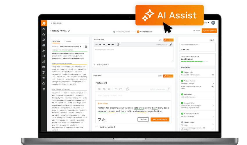 Jungle Scout AI Assist Listing Builder