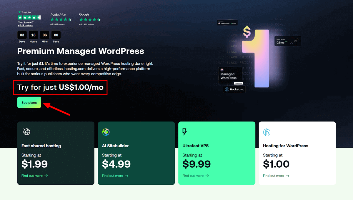 Best Black Friday Web Hosting Deals Hosting.com Previously A2 Hosting Pricing Plans