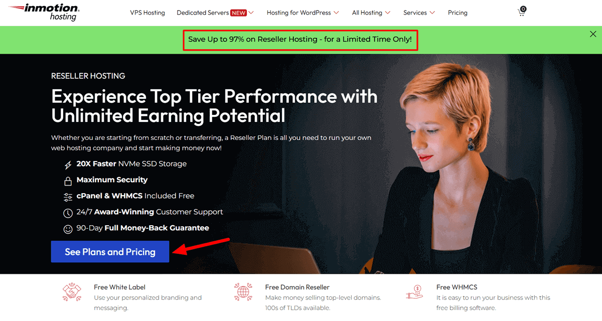 Best Black Friday Web Hosting Deals InMotion Hosting 97% Off