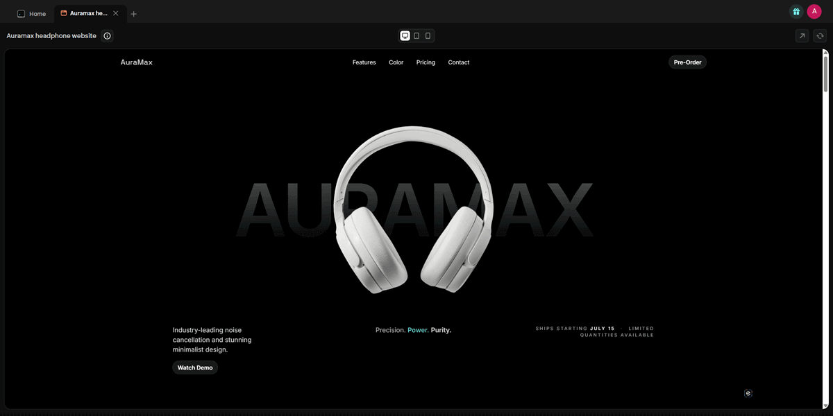 Emergent AI Website Design