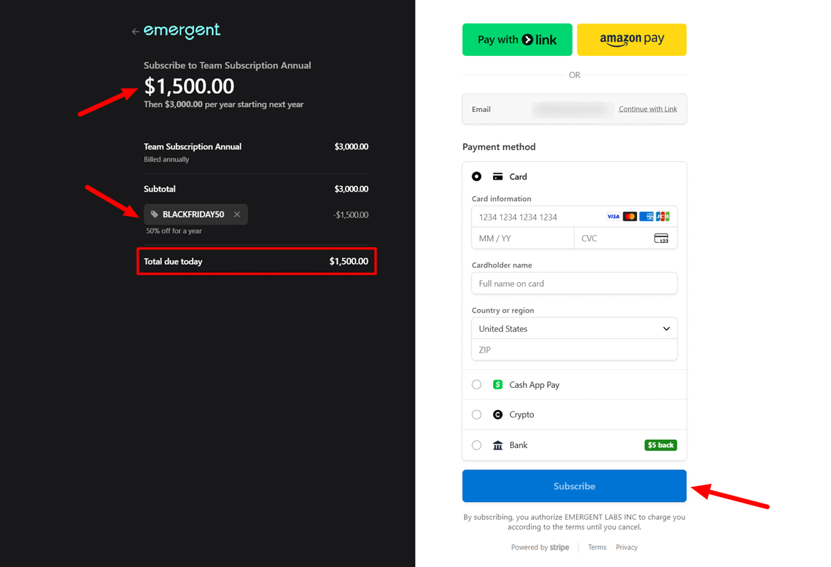 Emergent Black Friday Deals Checkout Add 50 Off Discount Code