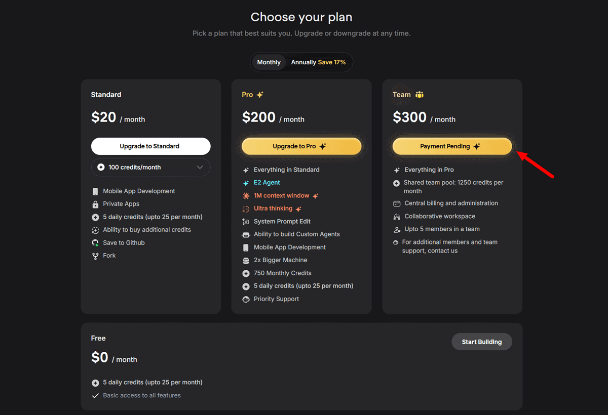Emergent Pricing Plans