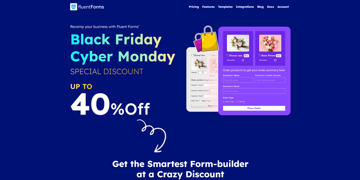 Fluent Forms Black Friday BFCM Discount 2025