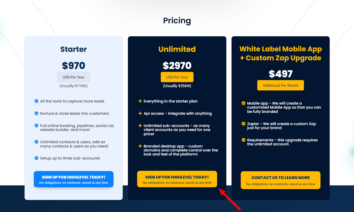 GoHighLevel Annual Pricing Discounts