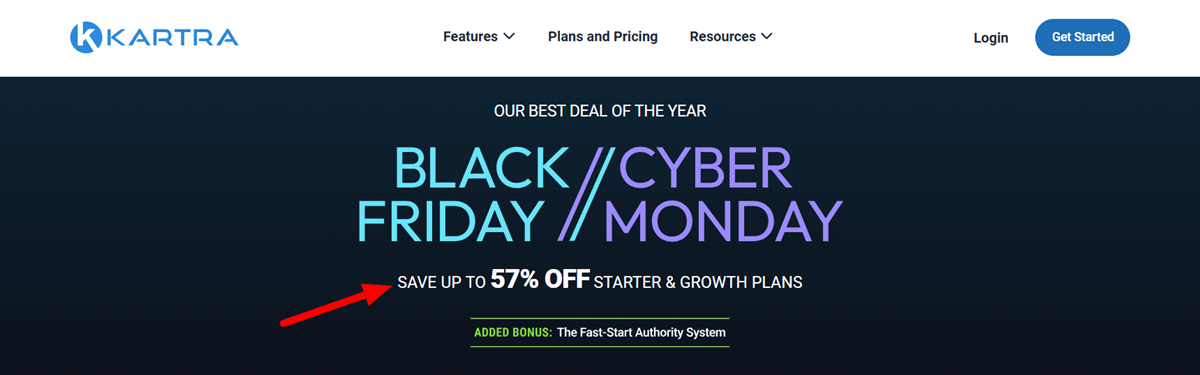 Kartra Black Friday Deals 2025 Save Up to $1560 Get 57% OFF