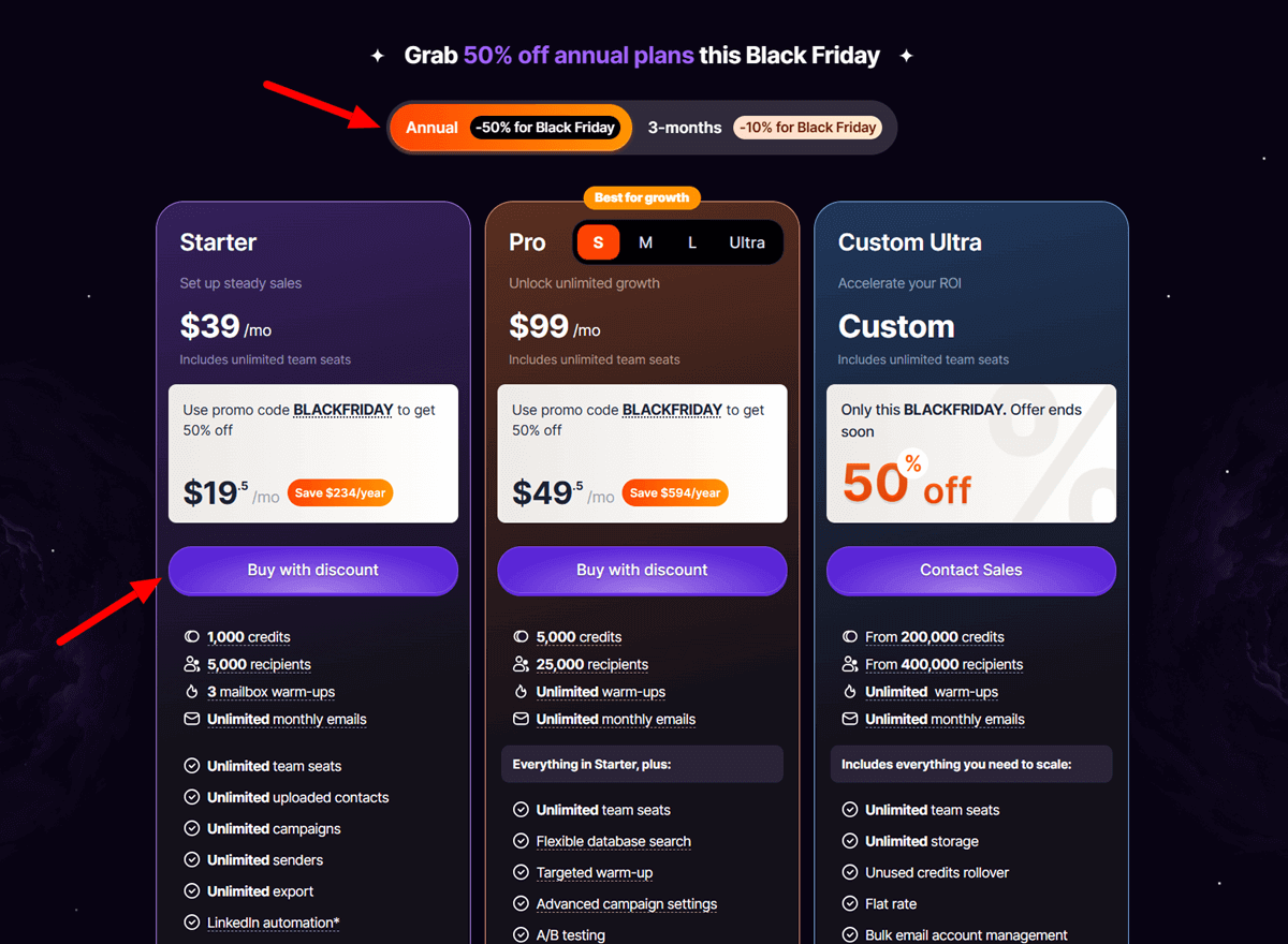 Snov.io Black Friday 2025 Get 50% Off All Annual Plans