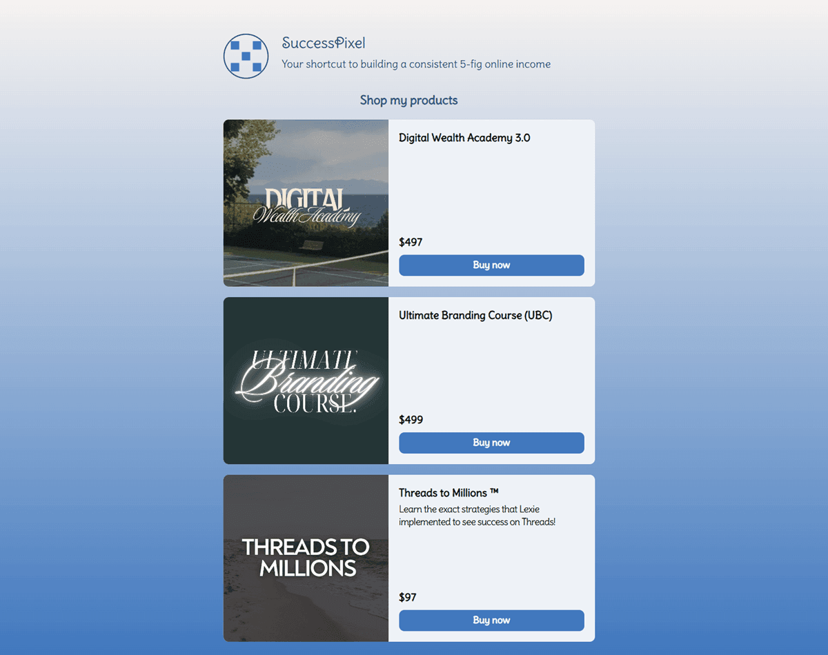 Beacons AI Digital Storefront