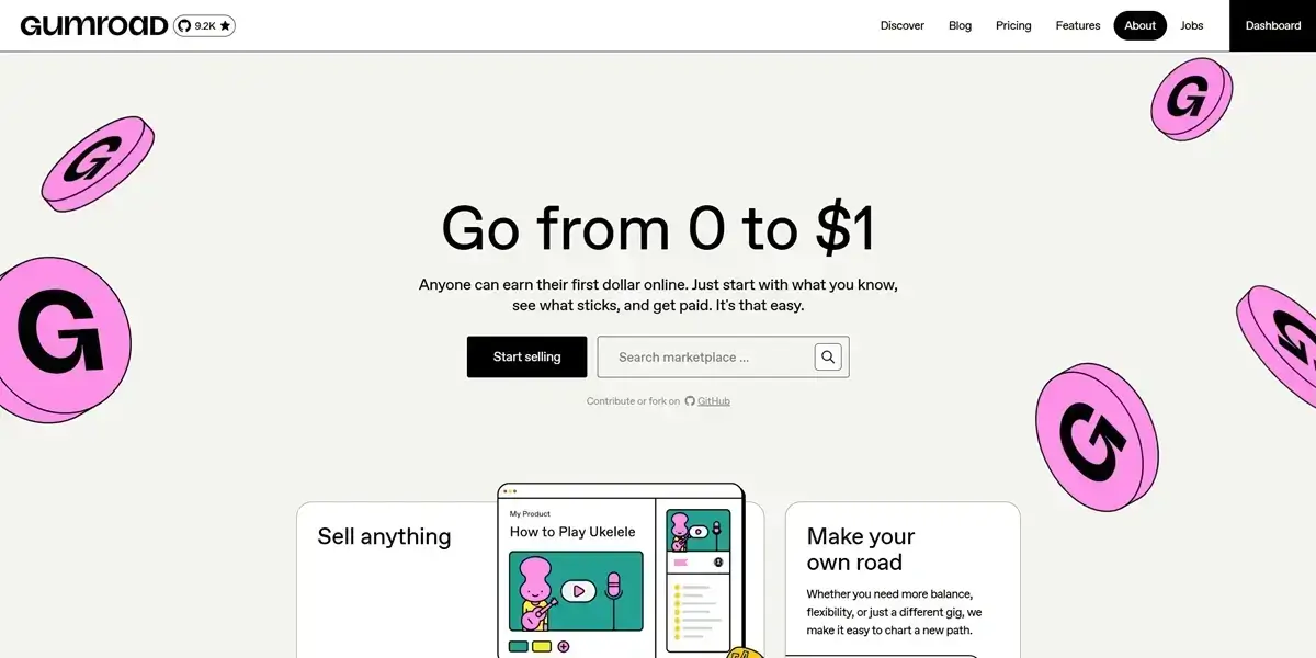 Gumroad Digital Product Selling Platform