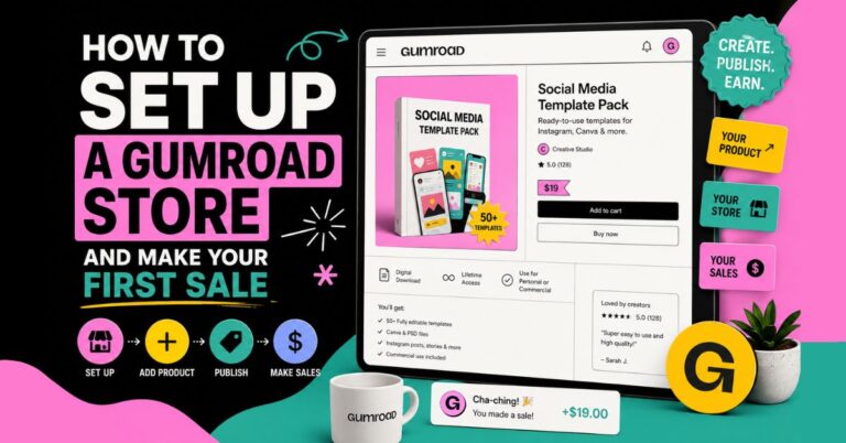 How to Set Up a Gumroad Store and Make Your First Sale