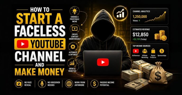 How to Start a Faceless YouTube Channel and Make Money