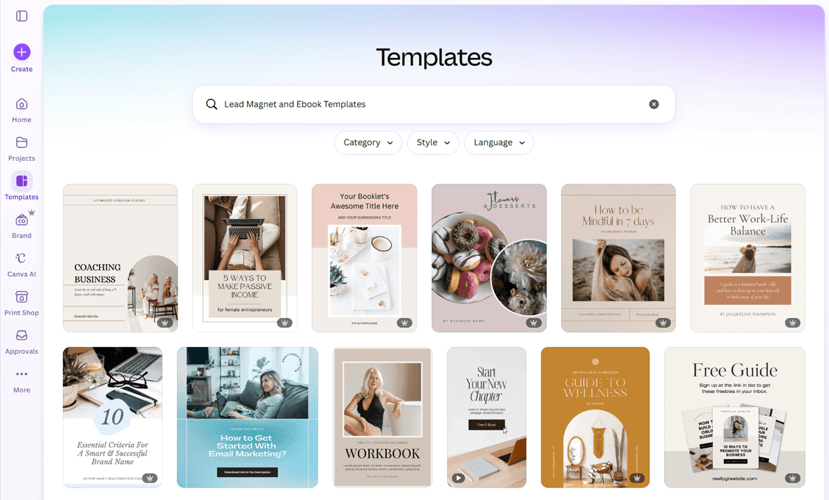 Lead Magnet and Ebook Canva Templates