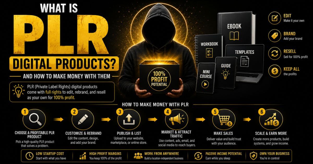 What Is PLR Digital Products and How to Make Money With Them