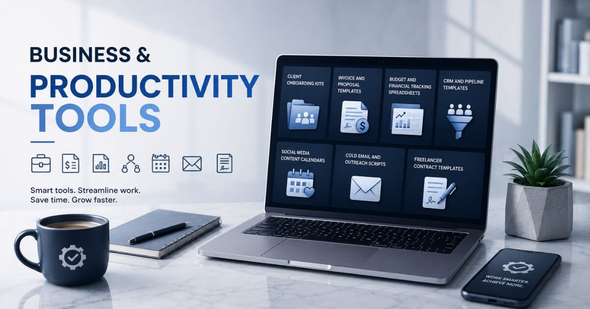 Best-Selling Digital Products Category - Business And Productivity Tools