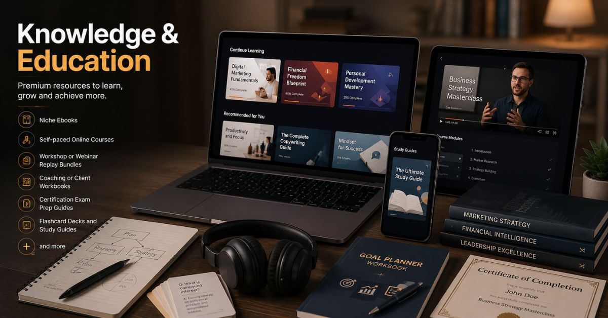 Best-Selling Digital Products Category - Knowledge And Education