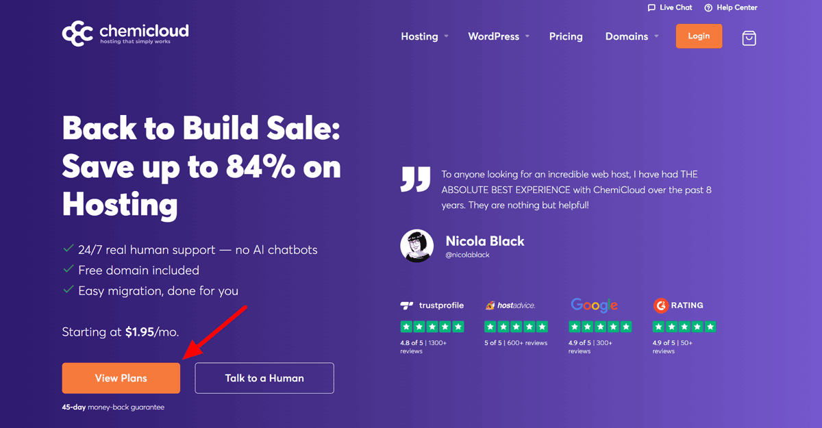 ChemiCloud Web Hosting Get 84 Percent Off and Free Domain